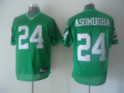 Jerseys Factory Cheap Eagles #24 Nnamdi Asomugha Light Green 196
