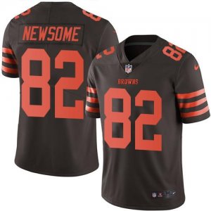 Jerseys Factory Cheap Nike Browns #82 Ozzie Newsome Brown Men's