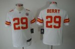 Jerseys Factory Cheap Nike Chiefs #29 Eric Berry White Youth Emb