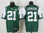 Jerseys Factory Cheap Nike Jets #21 Chris Johnson Green Team Col