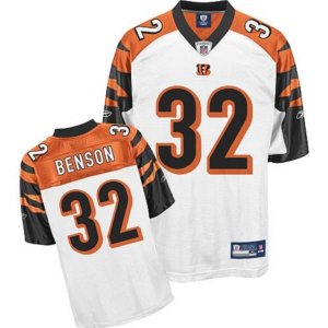 Jerseys Factory Cheap Bengals #32 Cedric Benson White Stitched N