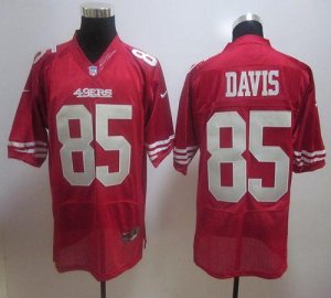 Jerseys Factory Cheap Nike 49ers #85 Vernon Davis Red Stitched N