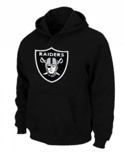Jerseys Factory Cheap Oakland Raiders Logo Pullover Hoodie Black