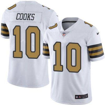 Jerseys Factory Cheap Nike Saints #10 Brandin Cooks White Men's