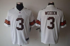 Jerseys Factory Cheap Nike Browns #3 Brandon Weeden White Men's