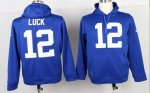 Jerseys Factory Cheap Indianapolis Colts #12 Andrew Luck Blue Pu