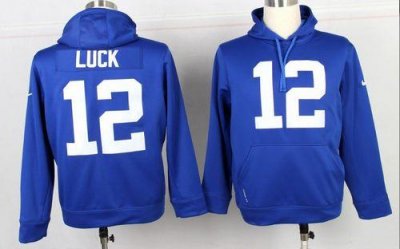 Jerseys Factory Cheap Indianapolis Colts #12 Andrew Luck Blue Pu