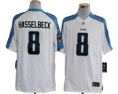 Jerseys Factory Cheap Nike Titans #8 Matt Hasselbeck White Men's