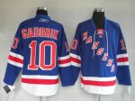 Jerseys Factory Cheap Rangers #10 Marian Gaborik Embroidered Blu