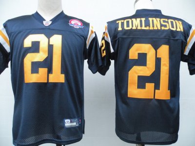 Jerseys Factory Cheap Jets #21 LaDainian Tomlinson Dark Blue Wit