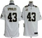 Jerseys Factory Cheap Nike Saints #43 Darren Sproles White With