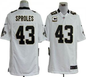 Jerseys Factory Cheap Nike Saints #43 Darren Sproles White With