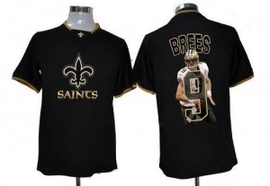 Jerseys Factory Cheap Nike Saints #9 Drew Brees Black Men's NFL