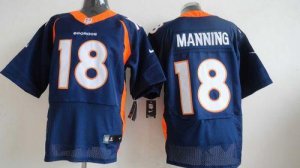 Jerseys Factory Cheap Nike Broncos #18 Peyton Manning Navy Blue