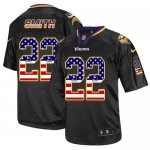 Jerseys Factory Cheap Nike Vikings #22 Harrison Smith Black Men'