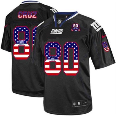 Jerseys Factory Cheap Nike Giants #80 Victor Cruz Black With 192