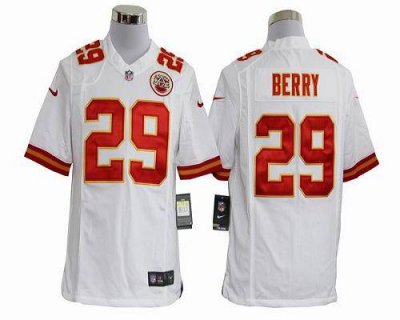 Jerseys Factory Cheap Nike Chiefs #29 Eric Berry White Men's Emb