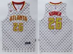 Jerseys Factory Cheap Hawks #26 Kyle Korver White Swingman Stitc