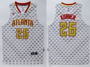 Jerseys Factory Cheap Hawks #26 Kyle Korver White Swingman Stitc