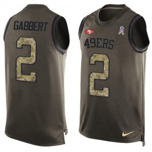 Jerseys Factory Cheap Nike 49ers #2 Blaine Gabbert Green Men's S