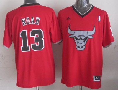 Jerseys Factory Cheap Bulls #13 Joakim Noah Red 2013 Christmas D