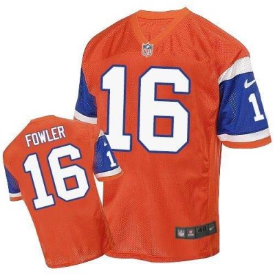 Jerseys Factory Cheap Nike Broncos #16 Bennie Fowler Orange Thro