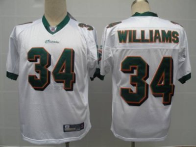 Jerseys Factory Cheap Dolphins #34 Ricky Williams White Stitched