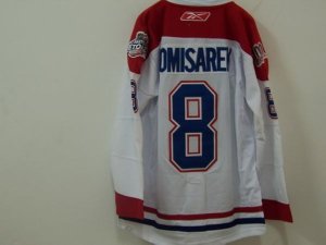 Jerseys Factory Cheap Canadiens #8 Mike Komisarek Embroidered Wh