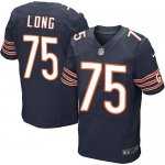 Jerseys Factory Cheap Nike Bears #75 Kyle Long Navy Blue Team Co
