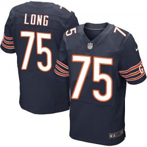 Jerseys Factory Cheap Nike Bears #75 Kyle Long Navy Blue Team Co