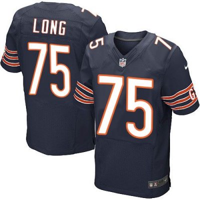 Jerseys Factory Cheap Nike Bears #75 Kyle Long Navy Blue Team Co
