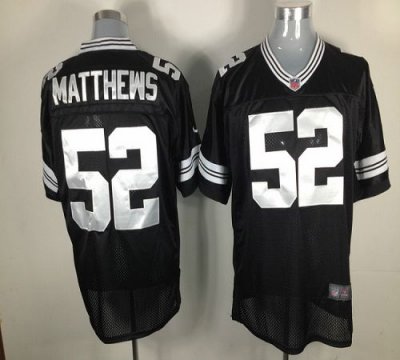 Jerseys Factory Cheap Nike Packers #52 Clay Matthews Black Shado