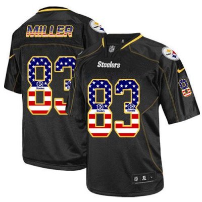 Jerseys Factory Cheap Nike Steelers #83 Heath Miller Black Men's