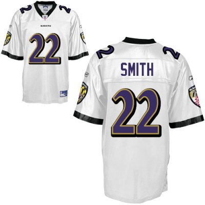 Jerseys Factory Cheap Ravens #22 Jimmy Smith White Stitched NFL