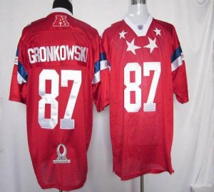 Jerseys Factory Cheap Patriots #87 Rob Gronkowski Red 2012 Pro B
