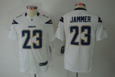 Jerseys Factory Cheap Nike Chargers #23 Quentin Jammer White You