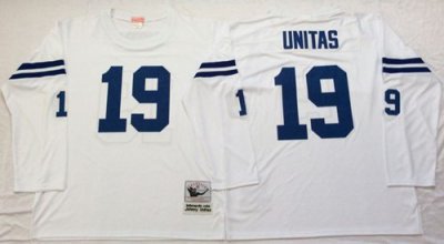 Jerseys Factory Cheap Mitchell And Ness Colts #19 Johnny Unitas