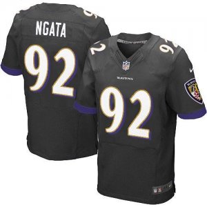 Jerseys Factory Cheap Nike Ravens #92 Haloti Ngata Black Alterna