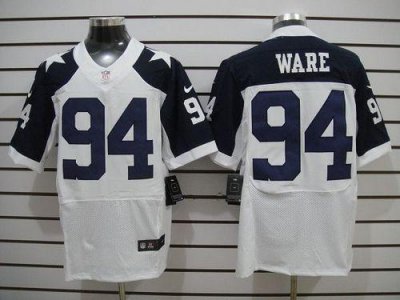 Jerseys Factory Cheap Nike Cowboys #94 DeMarcus Ware White Thank