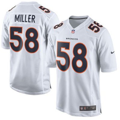 Jerseys Factory Cheap Nike Broncos #58 Von Miller White Men's St