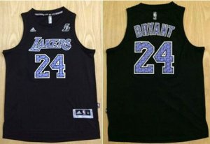 Jerseys Factory Cheap Lakers #24 Kobe Bryant Black New Camo Fash