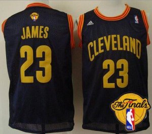 Jerseys Factory Cheap Cavaliers #23 LeBron James Navy Blue Throw