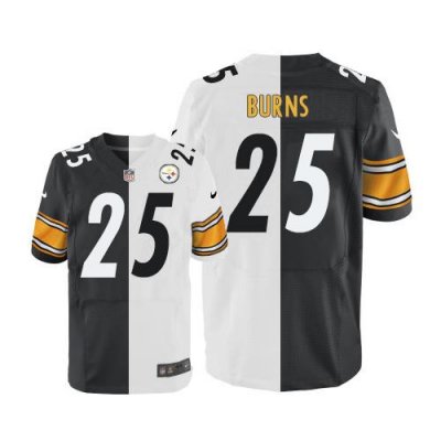 Jerseys Factory Cheap Nike Steelers #25 Artie Burns White/Black