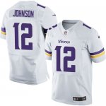 Jerseys Factory Cheap Nike Vikings #12 Charles Johnson White Men