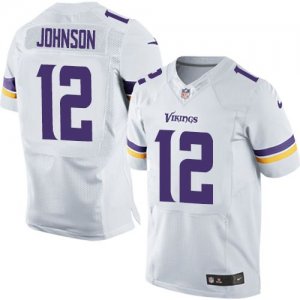 Jerseys Factory Cheap Nike Vikings #12 Charles Johnson White Men