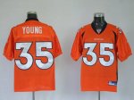 Jerseys Factory Cheap Broncos #35 Selvin Young Orange Stitched N