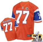 Jerseys Factory Cheap Nike Broncos #77 Karl Mecklenburg Orange S