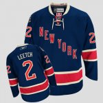 Jerseys Factory Cheap Rangers #2 Brian Leetch Embroidered Dark B