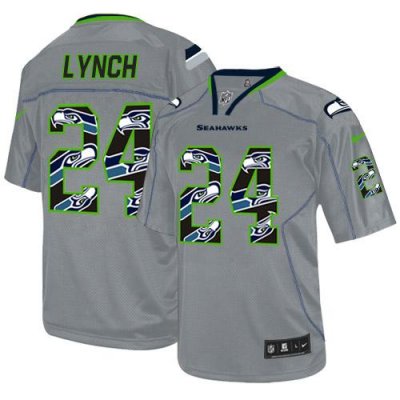 Jerseys Factory Cheap Nike Seahawks #24 Marshawn Lynch New Light