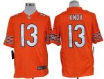 Jerseys Factory Cheap Nike Bears #13 Johnny Knox Orange Alternat